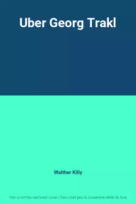 Couverture du produit · Uber Georg Trakl