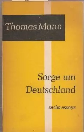 Couverture du produit · Sorge um Deutschland