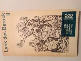 Couverture du produit · Lyrik Des Barock II