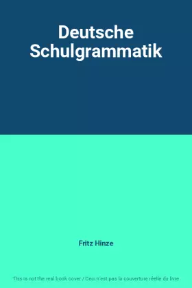 Couverture du produit · Deutsche Schulgrammatik