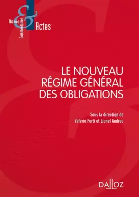 Couverture du produit · Le nouveau régime général des obligations