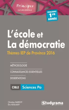 Couverture du produit · L'école et la démocratie, les thèmes de la 1ere année