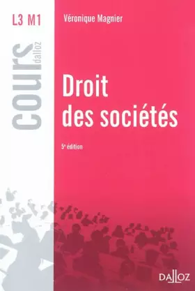 Couverture du produit · Droit des sociétés - 5e éd.: Cours
