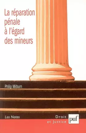 Couverture du produit · La réparation pénale à l'égard des mineurs