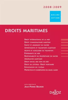 Couverture du produit · Droits maritimes 2009/2010 - 2e éd.: Dalloz Action