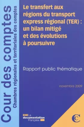 Couverture du produit · Le transfert aux régions du transport express regional (ter) : Un bilan mitigé