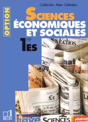 Couverture du produit · Sciences économiques et sociales, première ES (option). Livre de l'élève