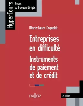 Couverture du produit · Entreprises en difficulté, instruments de paiement et de crédit