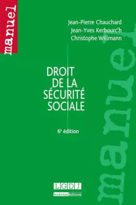 Couverture du produit · Droit de la sécurité sociale