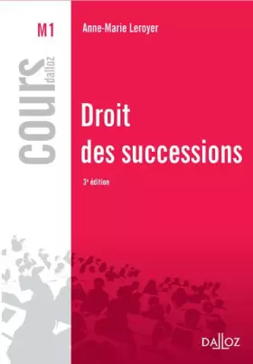 Couverture du produit · Droit des successions - 3e ed.