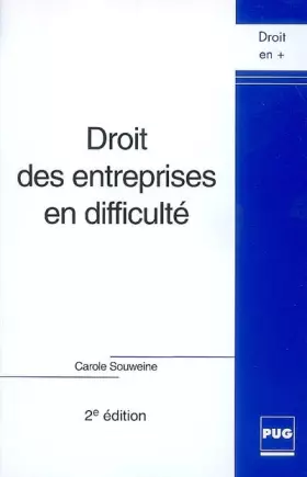 Couverture du produit · Droit des entreprises en difficulté