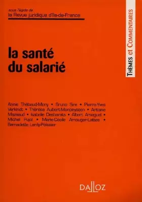 Couverture du produit · La santé du salarié