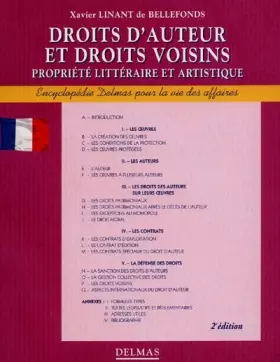Couverture du produit · Droits d'auteur et droits voisins: Propriété littéraire et artistique