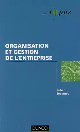 Couverture du produit · Organisation et gestion de l'entreprise