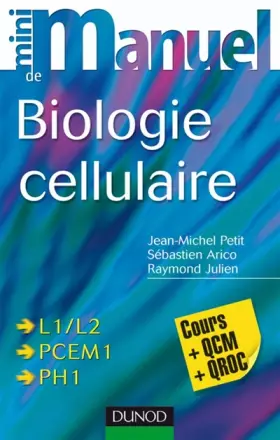 Couverture du produit · Mini manuel de biologie cellulaire : Cours + QCM/QROC