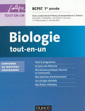 Couverture du produit · Biologie tout-en-un BCPST 1re année - 3e éd. - Conforme au nouveau programme: Conforme au nouveau programme
