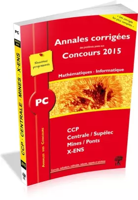 Couverture du produit · PC Mathématiques Informatique