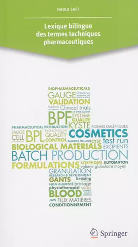 Couverture du produit · Lexique bilingue des termes techniques pharmaceutiques
