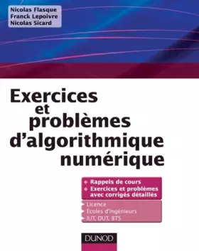 Couverture du produit · Exercices et problèmes d'algorithmique numérique