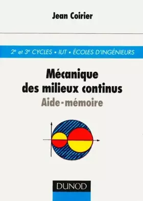 Couverture du produit · Aide-mémoire de mécanique des milieux continus