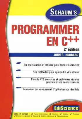 Couverture du produit · Programmer en C++