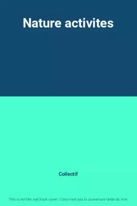Couverture du produit · Nature activites