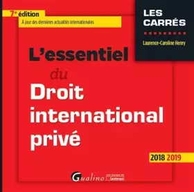 Couverture du produit · L ESSENTIEL DU DROIT INTERNATIONAL PRIVE 7EME ED