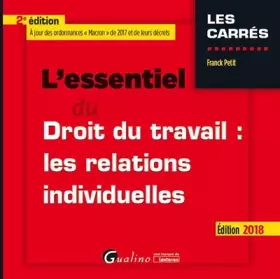 Couverture du produit · L'essentiel du droit du travail : les relations individuelles