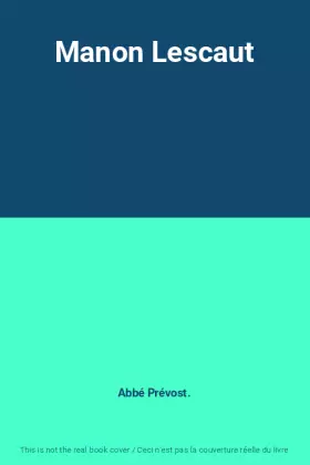 Couverture du produit · Manon Lescaut