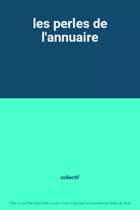 Couverture du produit · les perles de l'annuaire