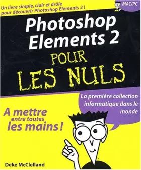 Couverture du produit · Photoshop Elements 2
