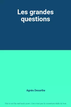 Couverture du produit · Les grandes questions