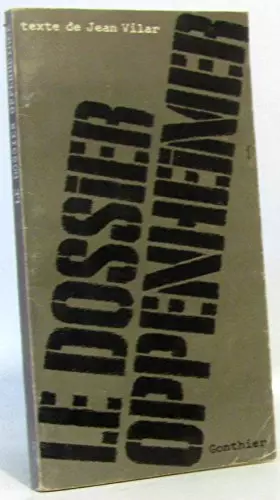 Couverture du produit · Le dossier oppenheimer