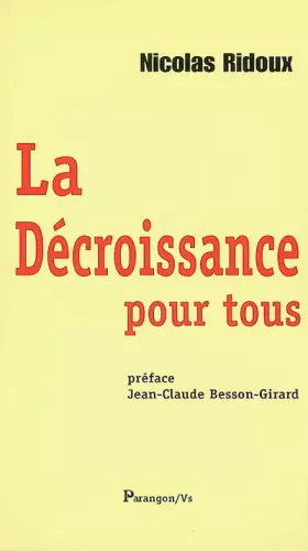 Couverture du produit · La Décroissance pour tous