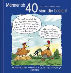Couverture du produit · Männer ab 40 sind die besten!: Cartoon-Geschenkbuch zum runden Geburtstag. Mit Silberfolienprägung