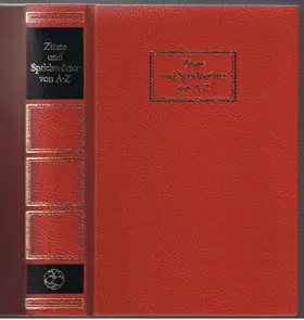 Couverture du produit · Zitate und Sprichwörter von A bis Z