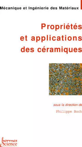 Couverture du produit · Propriétés et applications des céramiques