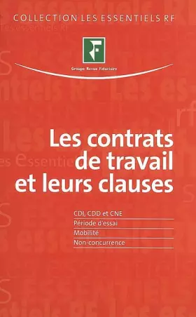 Couverture du produit · Les contrats de travail et leurs clauses