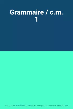 Couverture du produit · Grammaire / c.m. 1