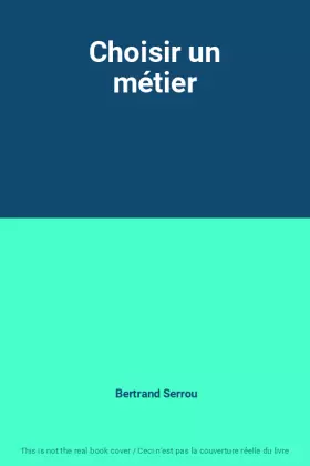 Couverture du produit · Choisir un métier