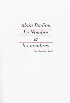 Couverture du produit · Le Nombre et les nombres