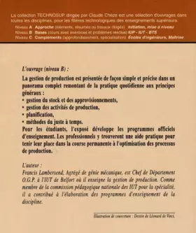 Couverture du produit · Organisation et génie de production : Organisation industrielle