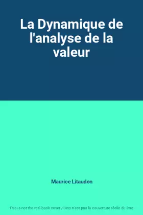 Couverture du produit · La Dynamique de l'analyse de la valeur