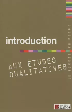 Couverture du produit · Introduction aux études qualitatives