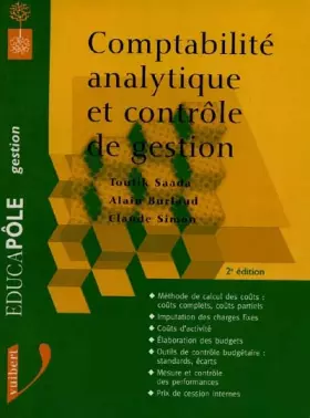 Couverture du produit · Comptabilité analytique et contrôle de gestion : 2ème édition