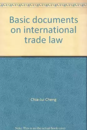 Couverture du produit · Basic documents on international trade law