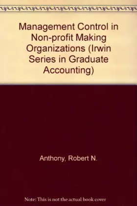 Couverture du produit · Management Control in Nonprofit Organizations