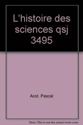 Couverture du produit · L'Histoire des sciences