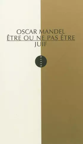 Couverture du produit · Etre ou ne pas être juif