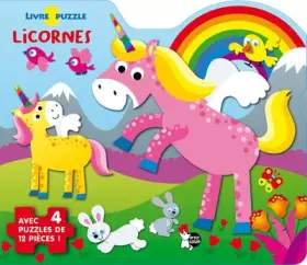 Couverture du produit · Licornes: Avec 4 puzzles de 12 pièces !